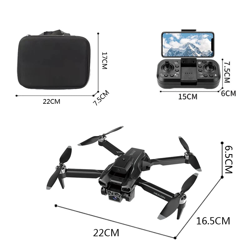 Drone aerial view brushless motor with obstacle avoidance optical flow foldable quadrotor foldable remote control airplane toy