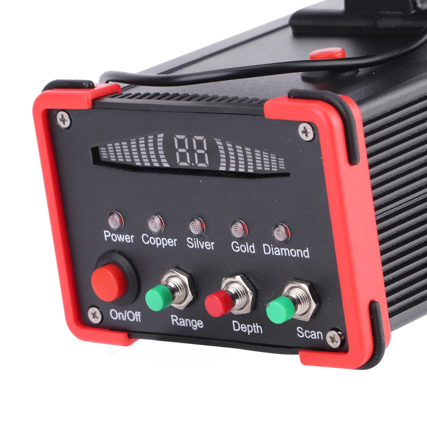 Metal Detector Underground Metal Scanner High Definition Screen Treasure Finder for Gold Silver Copper Copper Scanner