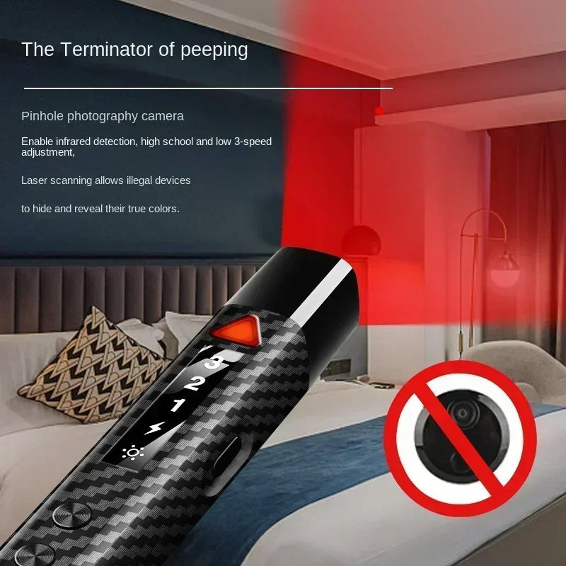 2025 Anti-Surveillance Detector Infrared Camera Finder & Electronic Pulse Detector for Self-Defense Security Privacy Protection
