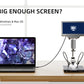TOMLOV USB Digital Microscope 7 Inch Large Color LCD Screen Inspection DM201 SE 12MP 1-1200X Continuous Amplification Magnifier