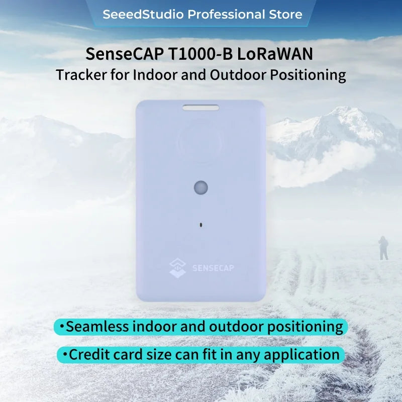 Seeed Studio SenseCAP T1000 B Tracker T1000-B LoRaWAN GPS GNSS WiFi Bluetooth Location Tracking for Indoor Outdoor Positioning