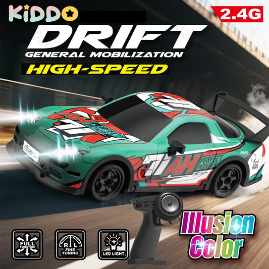 Rc Cars Drift Racing 1:18 High Speed Radio Control Car Remote Control Car 2.4G Wireless Colorful Light Portable Toys for Boys