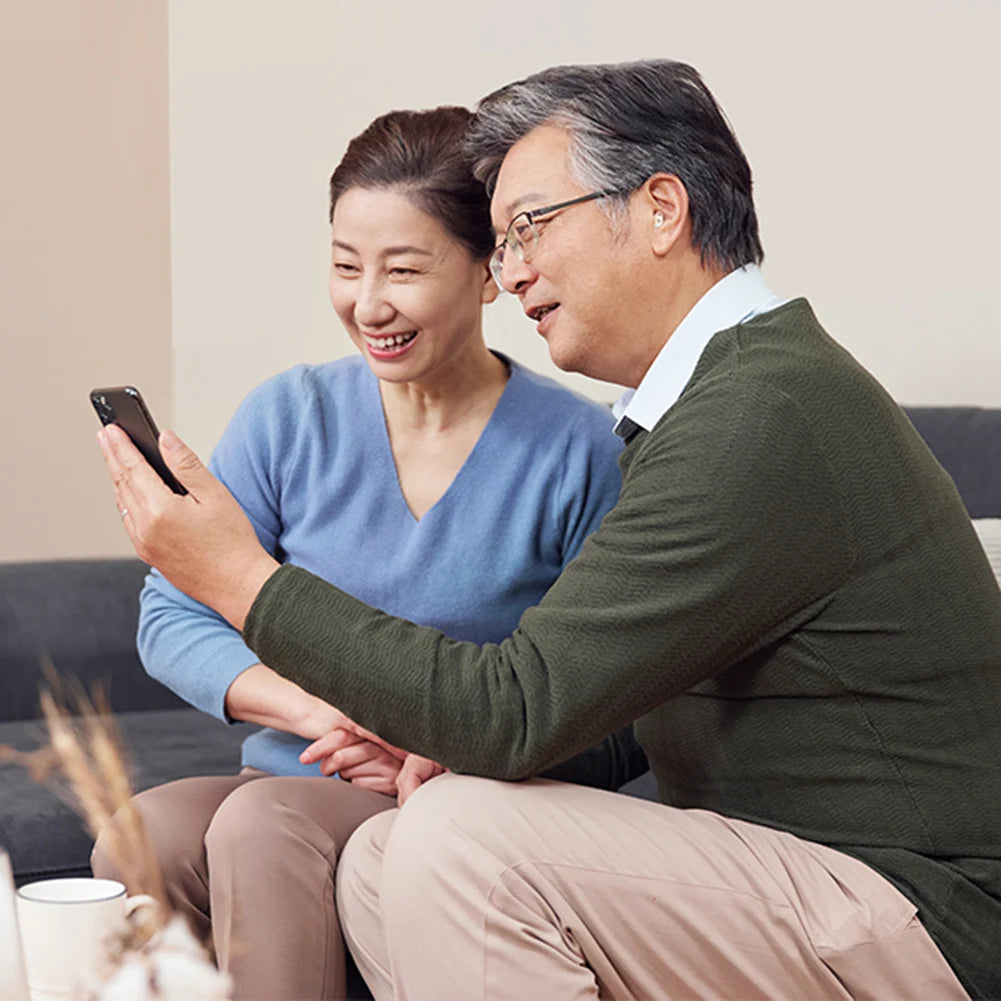 Hearing Aids Bluetooth-Compatible 5.3 Earbuds Hearing Aid Mini Sound Amplifier Noise Cancelling Single Ear Headphone for Seniors