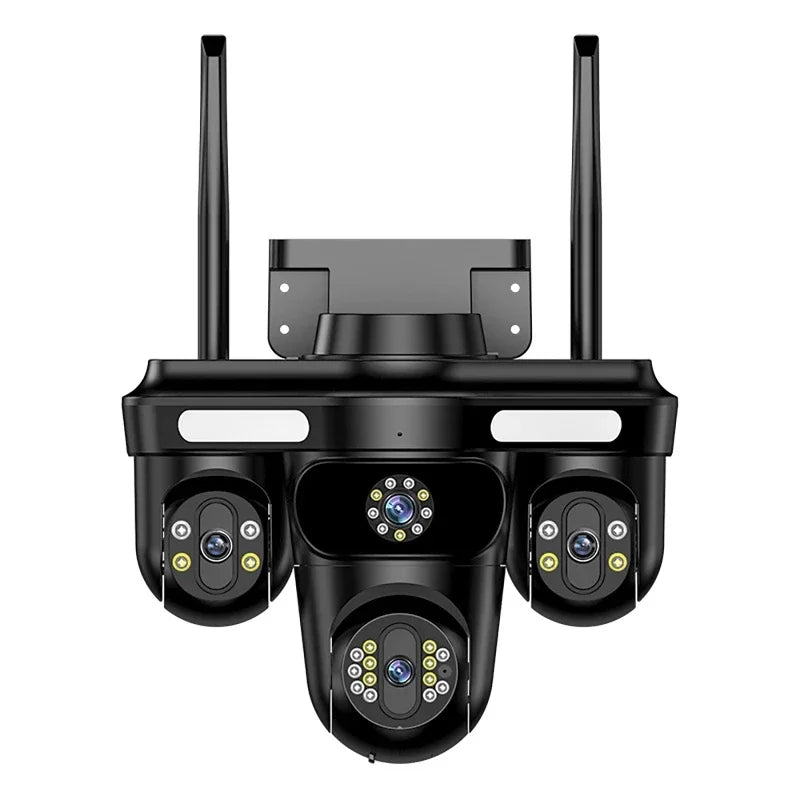 Intelligent Surveillance Camera Auto Tracking Three Screen Three Lens 15MP HD WIFI IP Camera IP66 Waterproof CCTV Security Cam