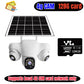 Home Security 4G IP Solar Camera Triple Screen 360°PTZ 10x Zoom CCTV 15MP Wireless Surveillance Security Protection IP Camera