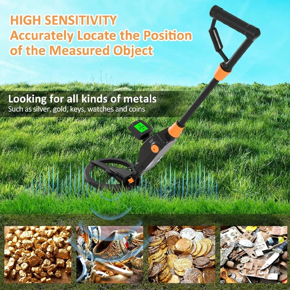 MD1008A Metal Detector Underground Professional Depth 2m Scanner Search Finder Gold Detector Jewelry Treasure Hunter Seeker Tool