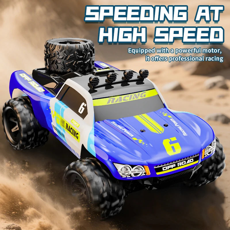 2025 New RC Car 2.4GH Model With LED Lights 4WD High-Speed Off-road Remote Control Climbing Vehicle Outdoor Cars Drift Kids Toys