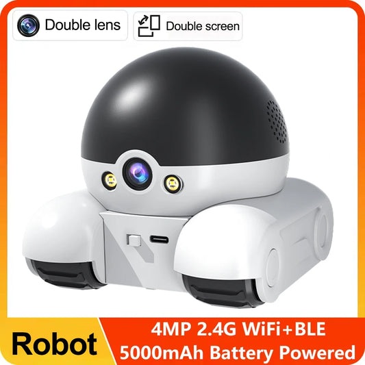 360° Smart Home Robot Security Camera Webcam Motion Detection AI Human Detection Full Color Night Vision Two-Way Audio Webcam