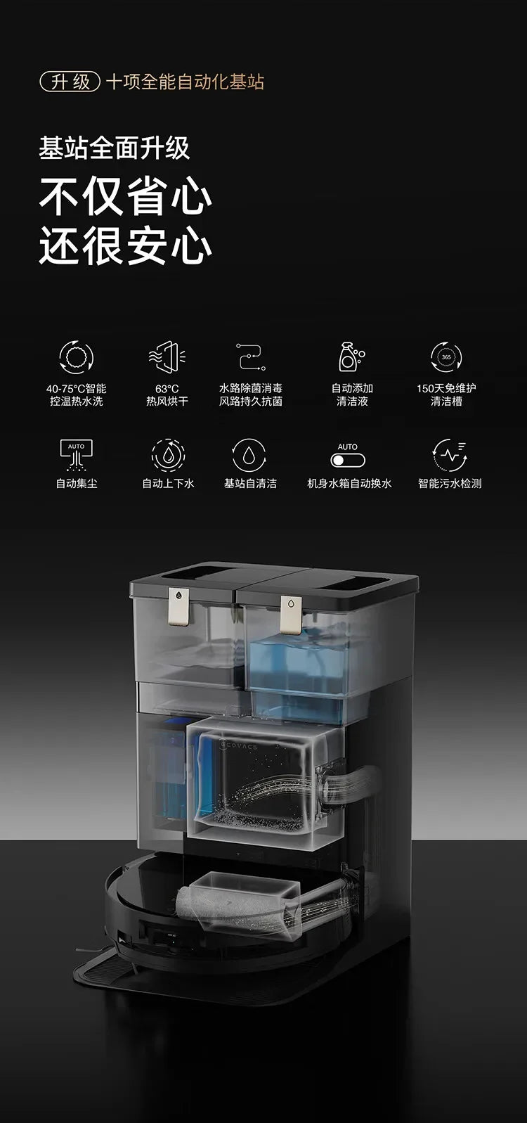 Ecovacs Deebot Vacuum Cleaner Robot X8 PRO PLUS AI Floor Scrubber Robot Self-cleaning Sweeping Machine Automatic Dust Collection