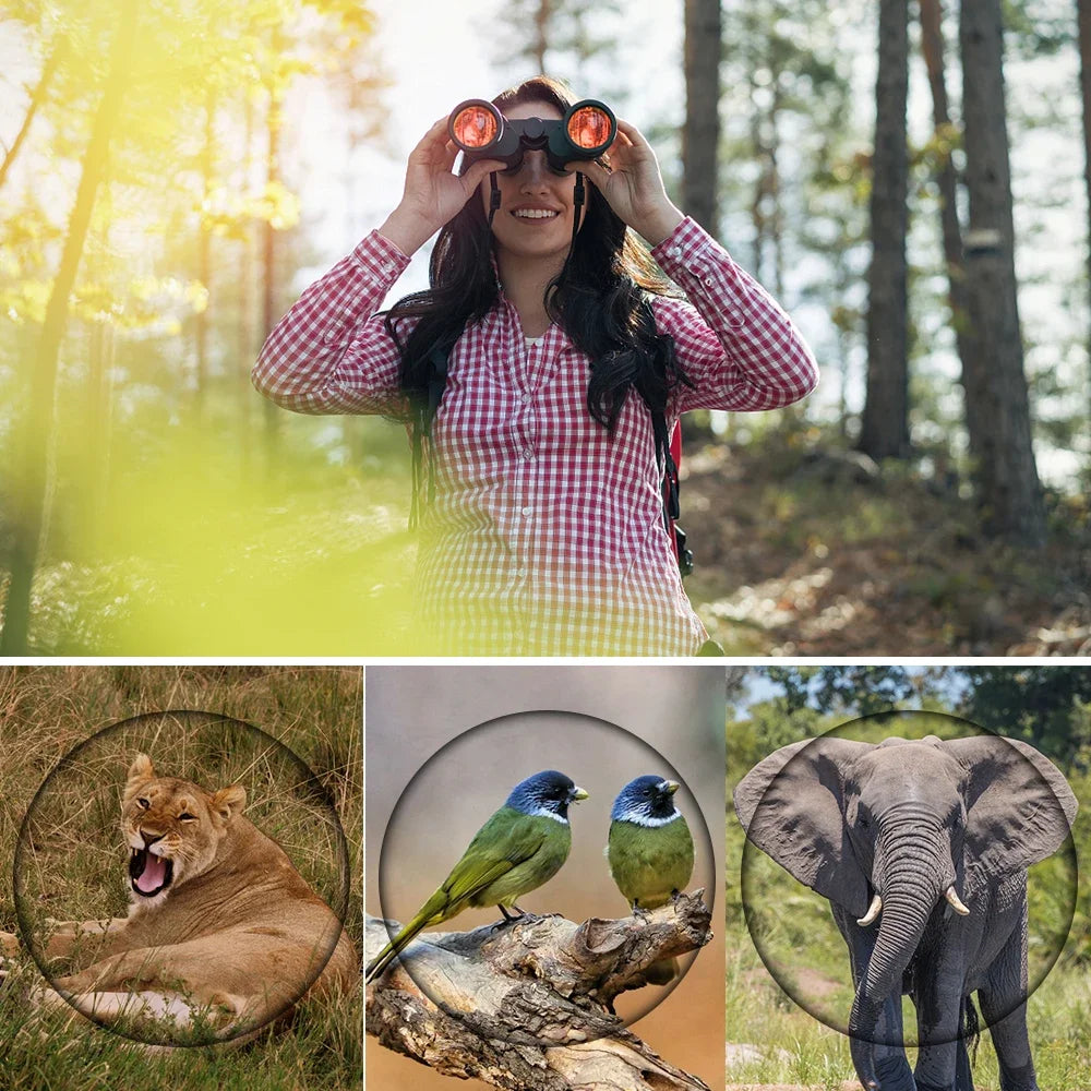 ‌60x60 High-Power Binoculars with BAK4 Prism & Night Vision - 3000M Range for Hunting, Camping & Outdoor Adventures