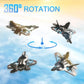 L0712 RC Plane 2.4G EPP Foam Fighter with LED Gravity Sensing 6-Axis Gyro Outdoor Remote Control Flying Toy Gifts for Boys
