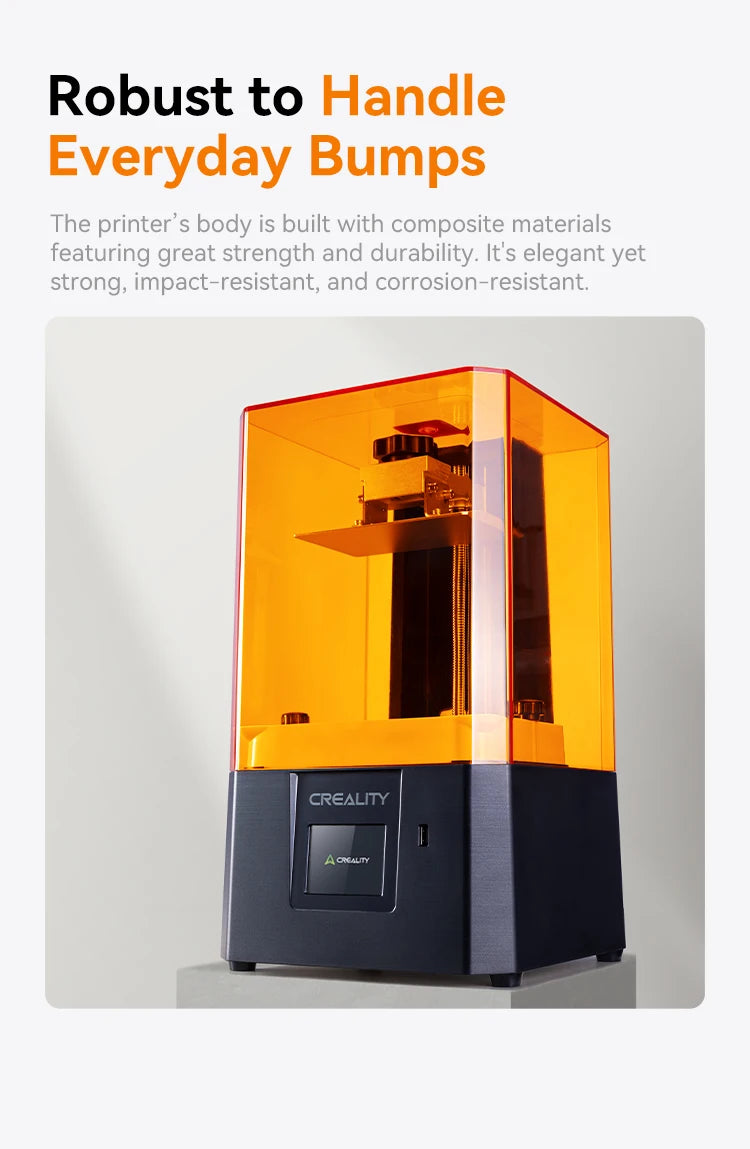 Creality HALOT R6 2K Resin 3D Printer Compact & Easy for Newbies 60mm/h Printing Speed 130*82*160mm Build Volume LCD Printer