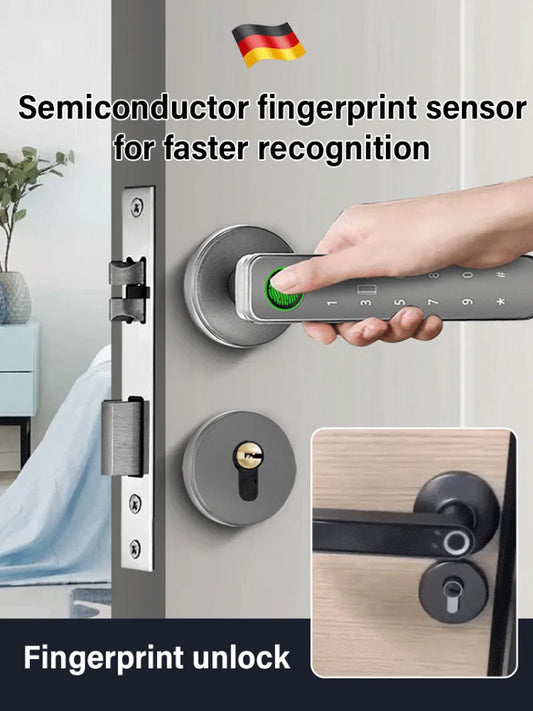 Smart Life App Wifi Remote Control Smart Fingerprint Password Rfid Ic Card Lock Dead Bolt For Indoor Home Wooden Metal Door