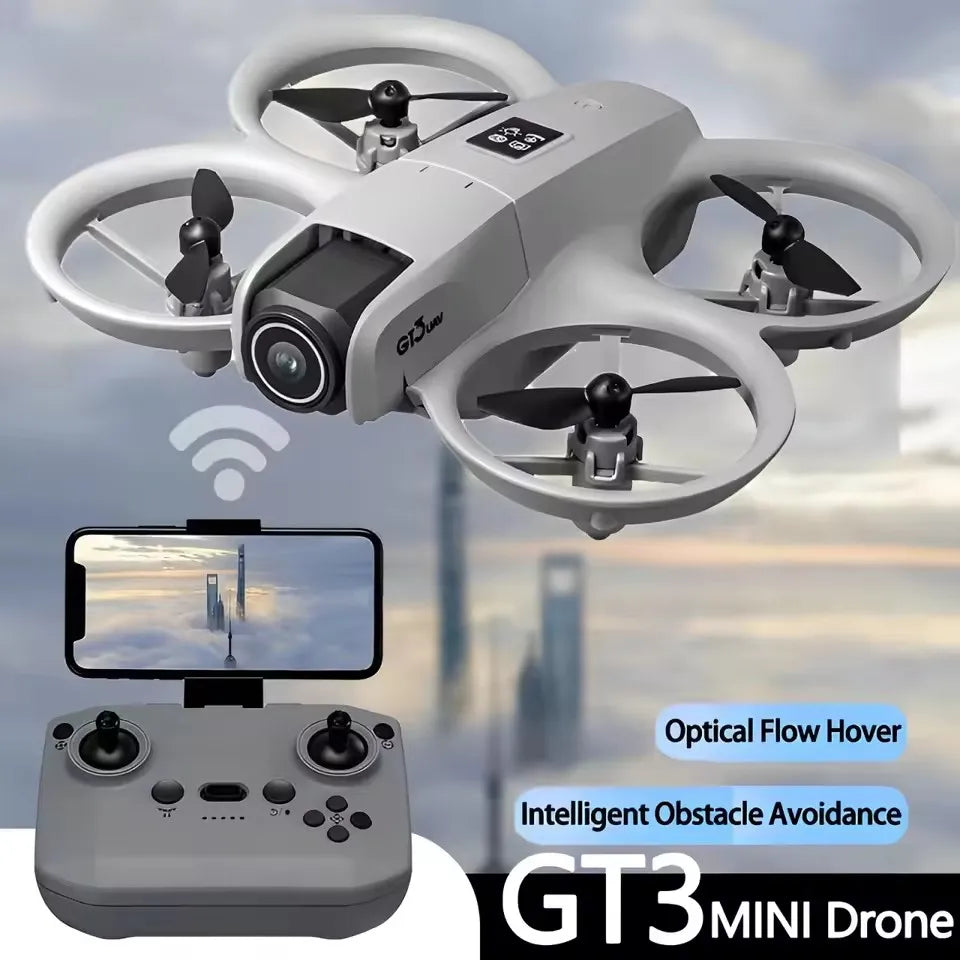 Drones GT3 MINI GPS 8K Professional HD 180° Dual Cameras WIFI Brushless Motors Obstacle Avoidance FPV Foldable Quadcopter Toys