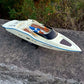 RC Dual-powered Yacht Model 75cm Racing Speedboat Remote Control Electric Racing Boat Model Toy Gift Cruise Ship Finished Model