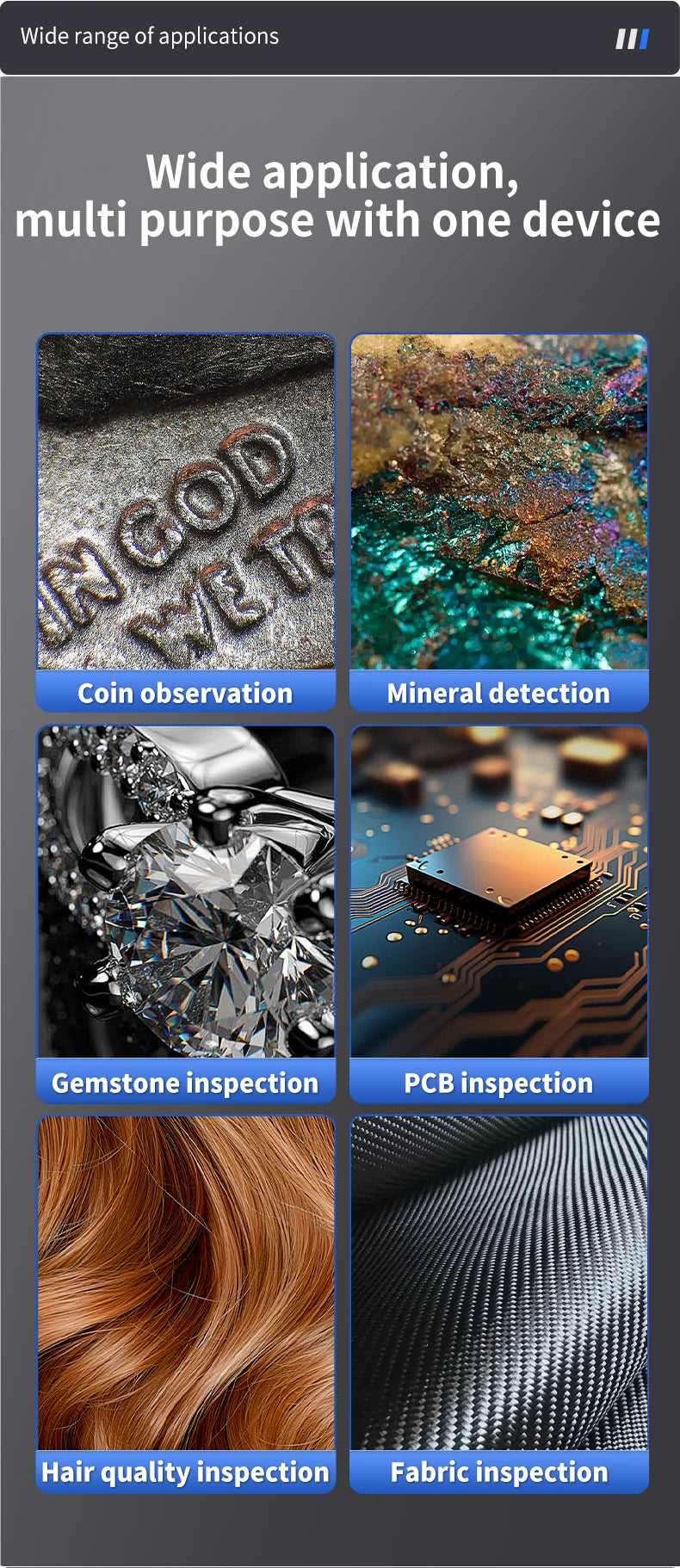 DDCAMERA 7" LCD Digital Microscope 1080P Coin Microscope Magnifier 12MP Ultra-Precise Focusing Soldering Microscopes Support PC