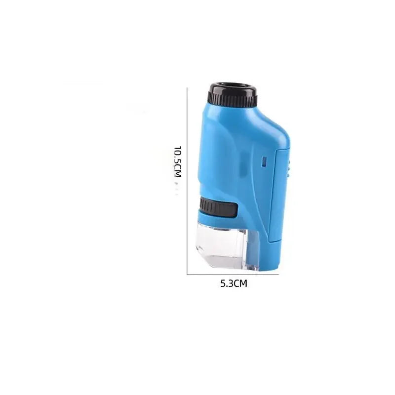 Microscope For Children's Development Of Intelligence Handheld Children's Plant Exploration Electric Lighting Mini Microscope