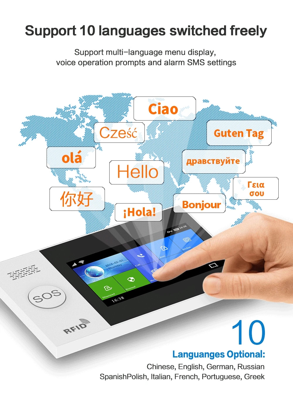 WiFi Home Alarm System GSM Tuya Smart Home Security Alarm Kit with Siren PIR Motion Sensor Remote Controls Window Door Sensor