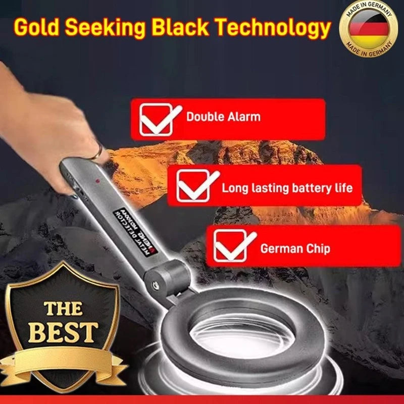 LED Flashing Alarm Metal Detector High Sensitive Detection Handheld Scanning Detection Instrument Metal Detector Tracker Finder