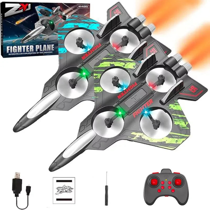 Remote Control Plane EPP Foam 2.4GHz RC Fighter Radio Remote Control RC Glider Airplane Toys RC Hobby Jet Plane with Light
