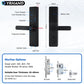 9 languages Smart Electronic Door Lock with Biometric Fingerprint  Interface Tuya Wifi Compatible Home Security