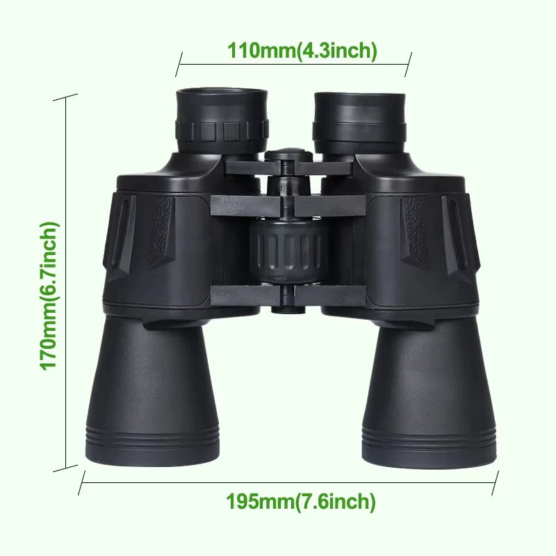 20X50 Binoculars for Adults High Powered Professional Binoculars with FMC Lens Central Focus Ideal for Bird Watching