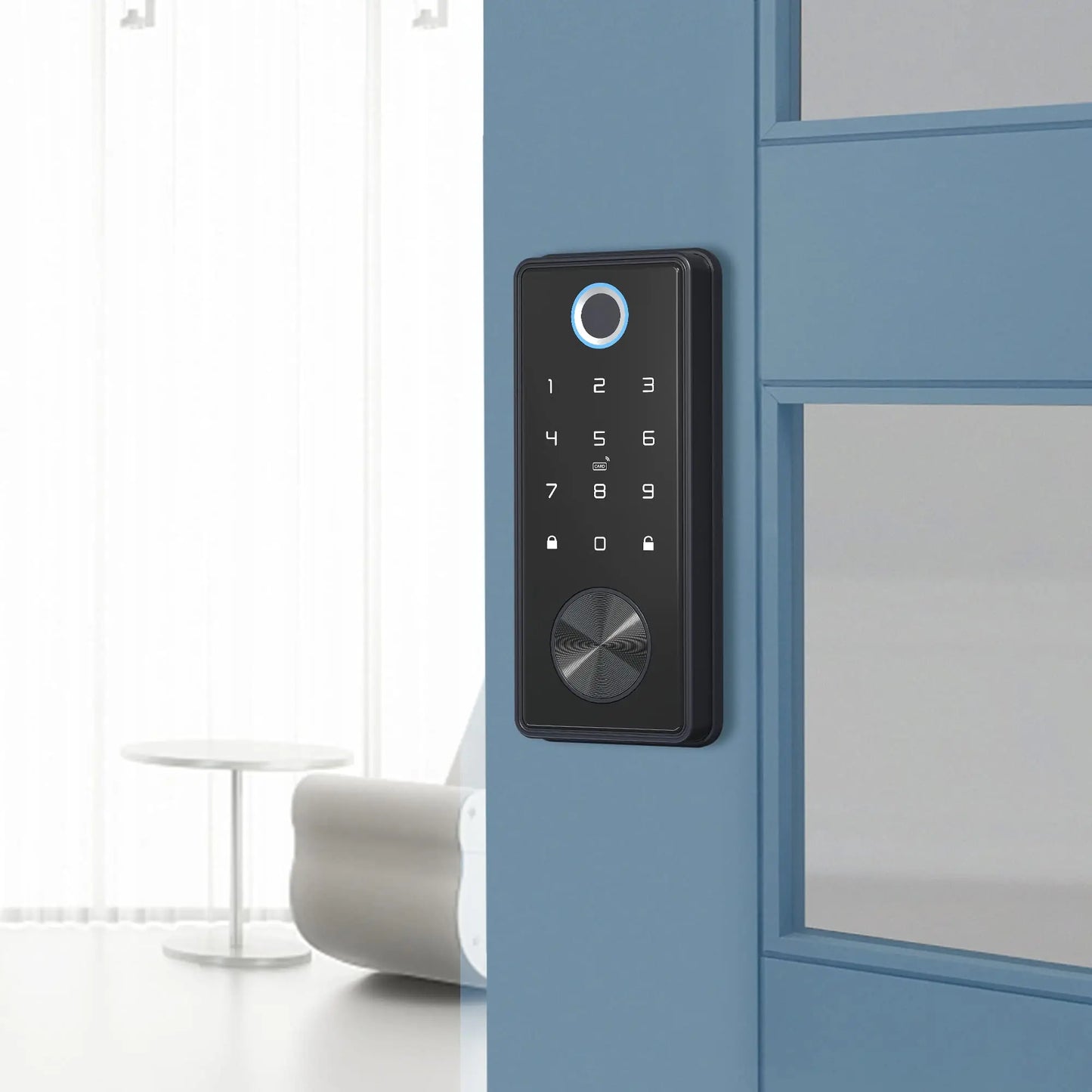 Smart Deadbolt Locks for Front Door Alexa WiFi TTlock App Biometric Fingerprint keyless Entry Keypad door lock with Gateway