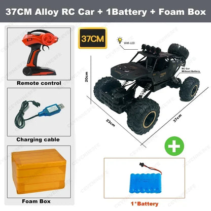 2024 New 4WD Remote Control Car With Led Lights Radio RC Buggy Off-Road Drift Trucks RTR Vehicle Children‘s Boys Kids Gifts Toys