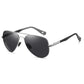 0 -0.5 -0.75 To -6 Night Vision Lens Oval Prescription Sunglasses Men Polarized Metal Driving Anti-Glare Nearsighted Sun Glasses