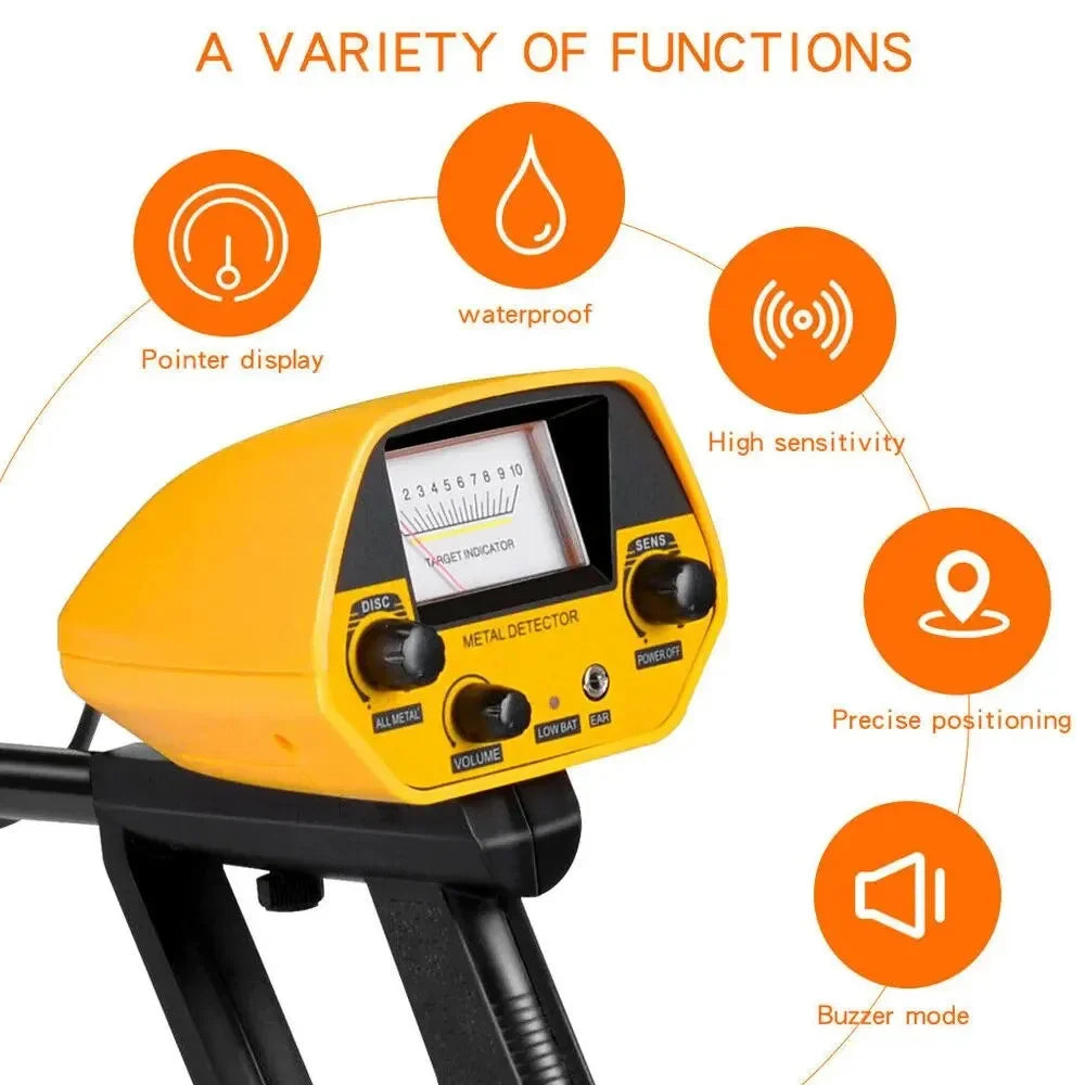 MD-5090 Metal Detector Detection Instrument Underground Metal Detector Metal Finder Gold Detector Hunter Treasure Gold Digger