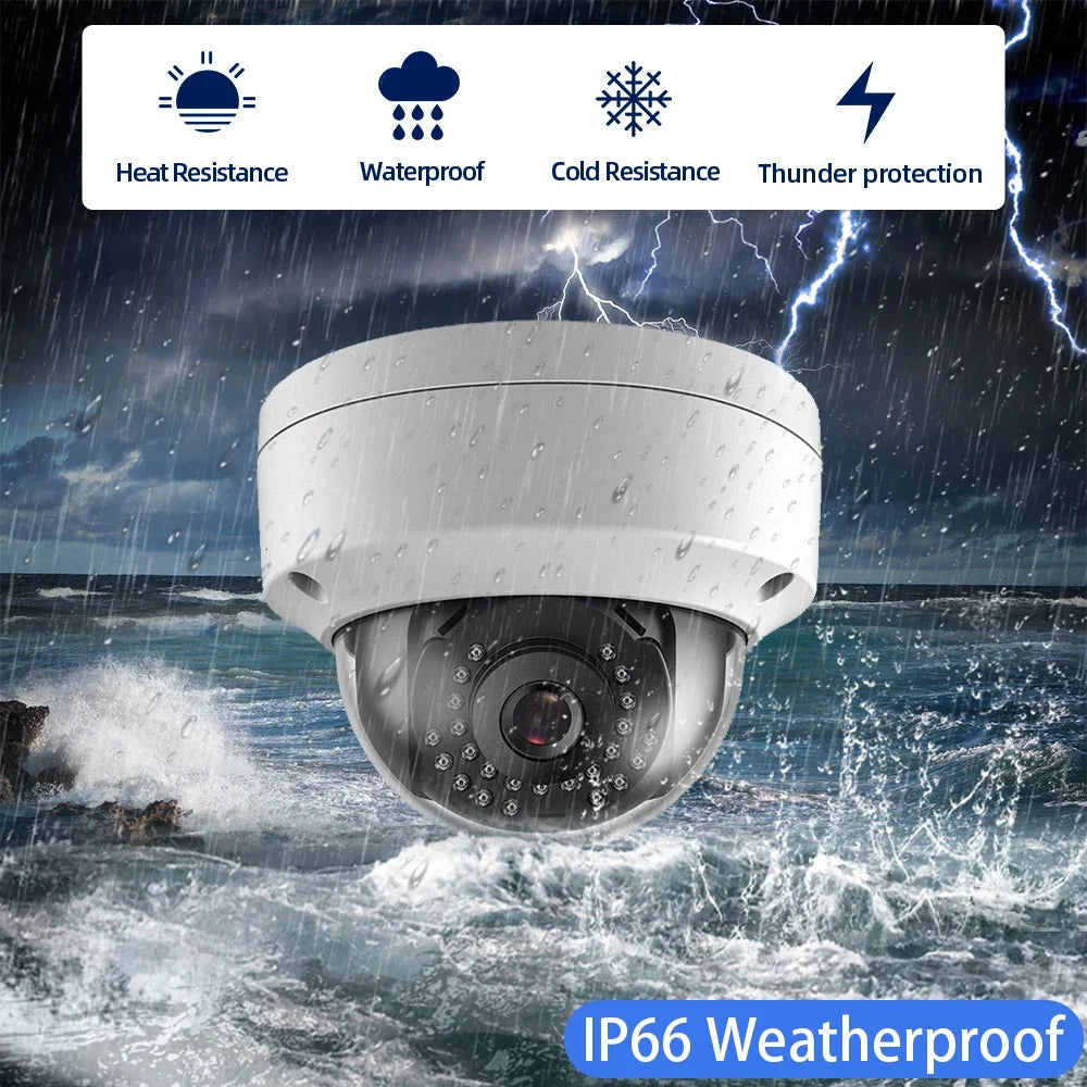 4K 8MP Wired CCTV Analog Security Surveillance Camera Outdoor Waterproof Face Detection Xmeye AHD Metal Dome Surveillance Camera