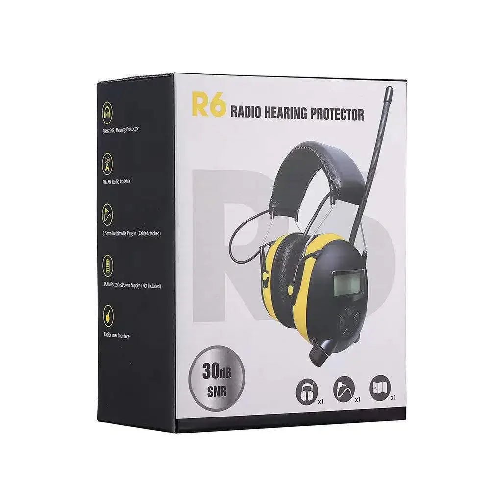 Am/Fm Radio Hearing Protector Noise Reduction Safety EarMuff 30db Noise Cancelling Ear Protection for Working,Shooting