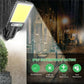 Solar Motion Sensor Lights Solar Powered LED Security Lights with 117 COB 3 Lighting Modes for Garden Fence Patio Garage