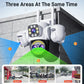 Security Protection 8K WiFi Camera Outdoor Four Lens Triple Screen 10X Zoom 360° CCTV Surveillance Ai Yoosee 16MP Security Cam