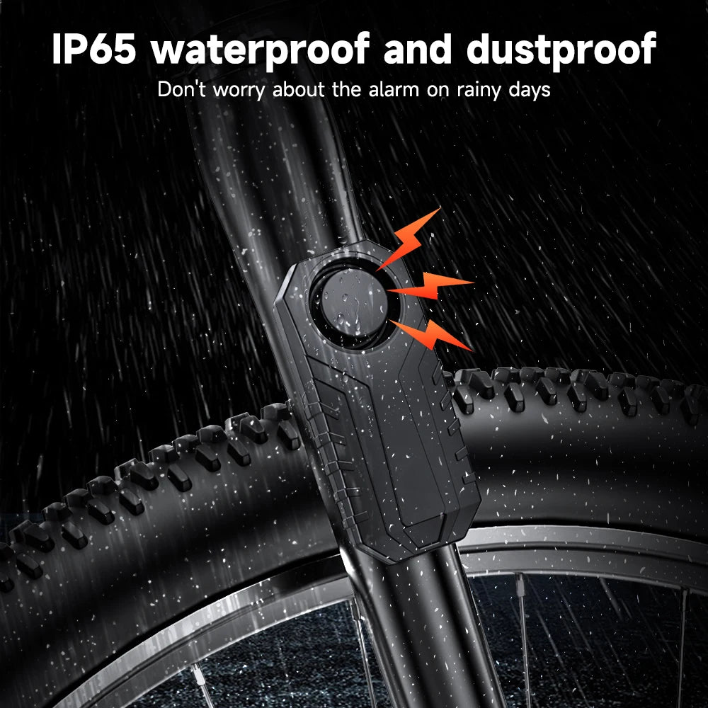 Awapow Bicycle Alarm 113dB Waterproof Motorcycle Security Burglar Wireless Remote Control Electric Scooter Bike Anti theft Alarm