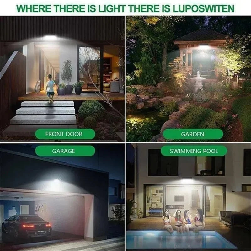 Solar Lights 100/118LED Wall Solar Light Outdoor Security Lighting Nightlight Waterproof IP65 Motion Sensor Detector Lamp Garden