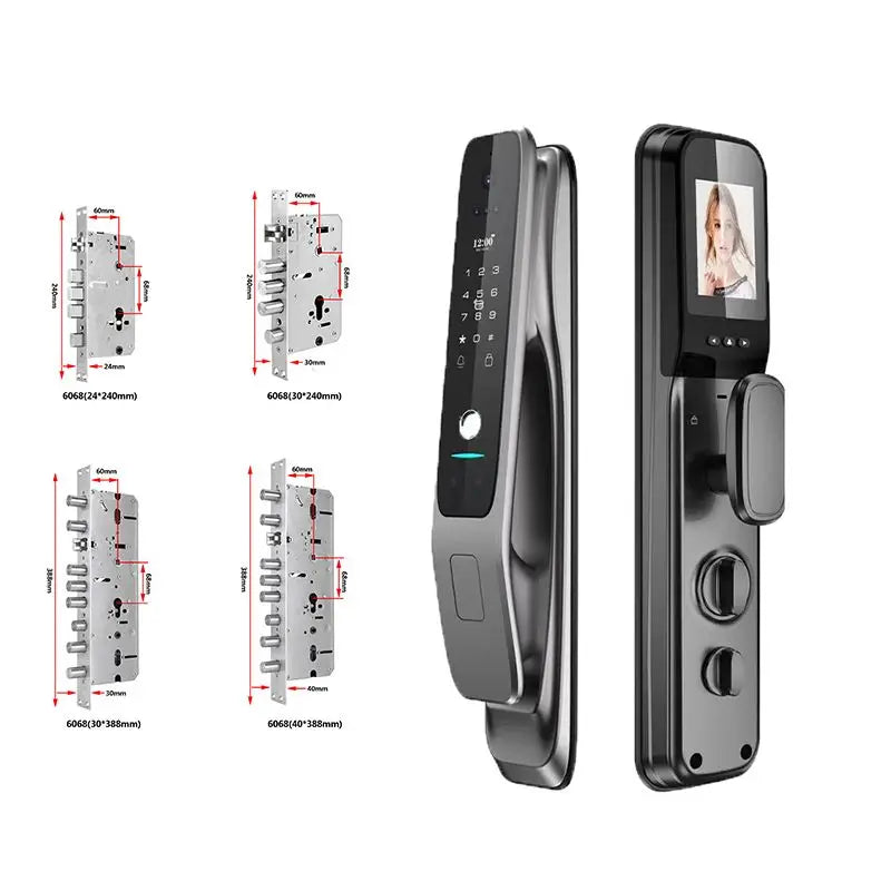 HX5 Smart Door Lock 3D Face Recognition Smart Home Door Lock WiFi Digital Electronic Lock Wifi Camera Rfid Card Works With tuya