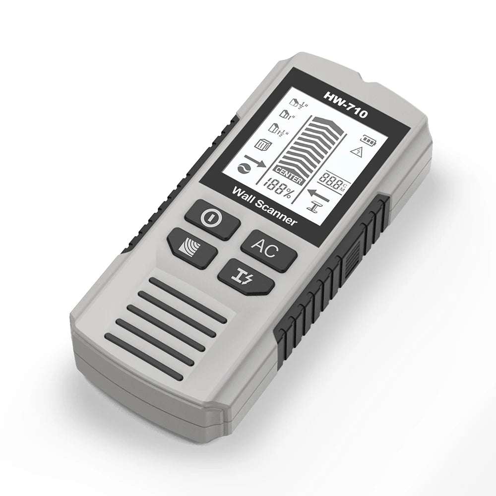 6-in-1 Electronic Wall Detector Multifunctional Handheld Measuring Instrument Stud Wood Finder Live Wire Scanner Metal Detector