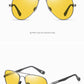 0 -0.5 -0.75 To -6 Night Vision Lens Oval Prescription Sunglasses Men Polarized Metal Driving Anti-Glare Nearsighted Sun Glasses