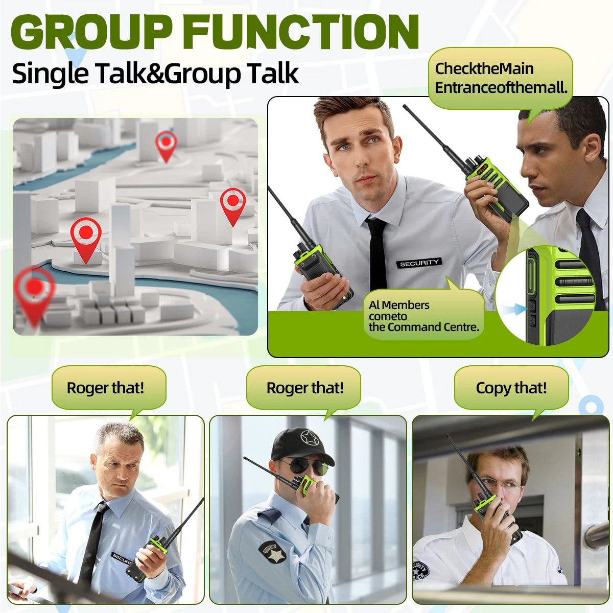 TC-318 Walkie Talkies UHF Group Call Wireless Copy Frequency VOX Support Type-C Two Way Radio for Hunting  BF-1909 UV-32 UV-98