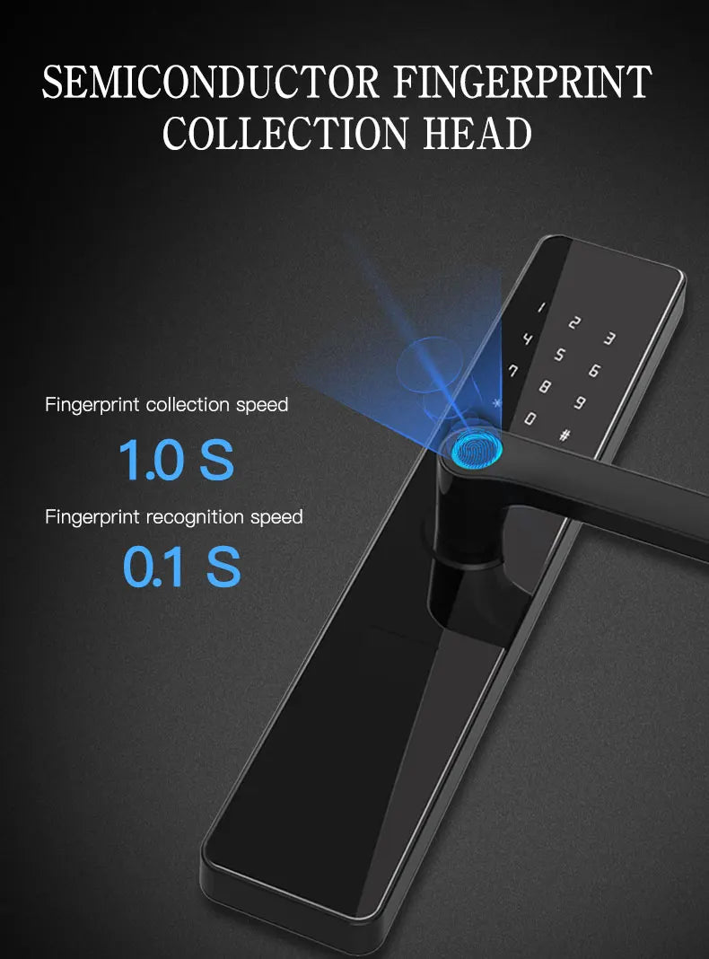 Smart Door Lock TTLock Blue Tooth Digital Electronic Biometric Fingerprint Locks Extra-long Standby Smart Home