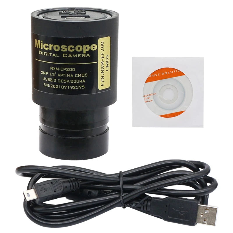 Microscope Electronic Eyepiece 2.0MP CMOS USB Camera Mounting Diameter 23.2mm 30mm 30.5mm for Bio-microscope Stereo Microscope
