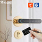 Smart Fingerprint Door Lock Handle for Home Apartment With Key card Digital Door Lock Keypad Keyless Entry electronic lock
