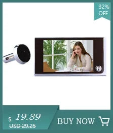 2.8 Inch Video Doorbell Peephole Camera Door Eye Surveillance Camera Monitor 90 Degree Doorbell Motion Detecting Eye Digital LCD