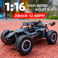 RC Car Truck 1:16 2.4Ghz All Terrain Off-Road Monster High Speed 20KM/h Remote Control Car with LED Headlights Toy Birthday Gift