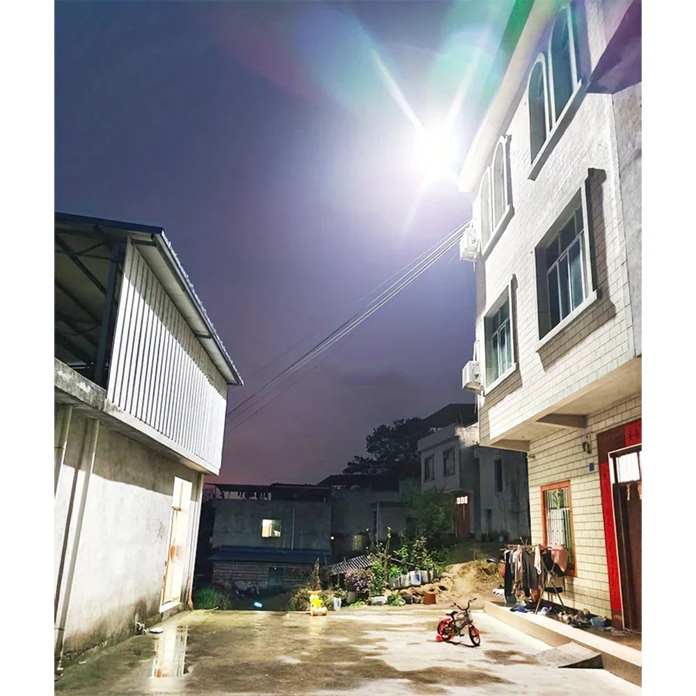New Super Powerful Outdoor Solar LED Light 10000000LM Solar Lamp 3 Mode Motion Sensor Sunlight Wall Light 300² Security Lighting