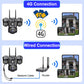Security Cameras 4G SIM Card Wireless IP CCTV Outdoor 360 PTZ 2 Way Audio Cameras Motion Detection Alarm Smart Home Surveillance