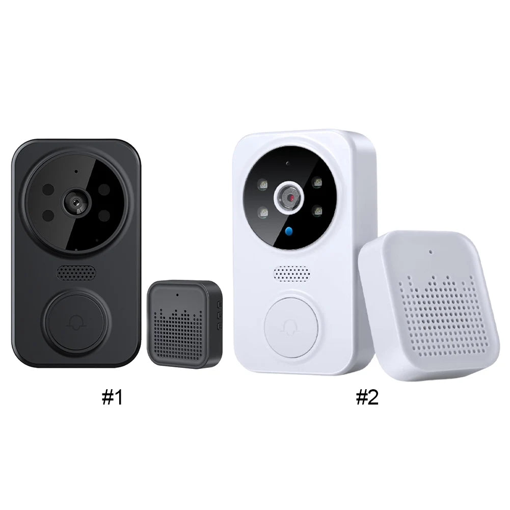 WiFi Video Doorbell Smart Home Door Bell Night Vision Wireless Visual Intercom Doorbell Two-Way Audio Visual Doorbell Monitoring