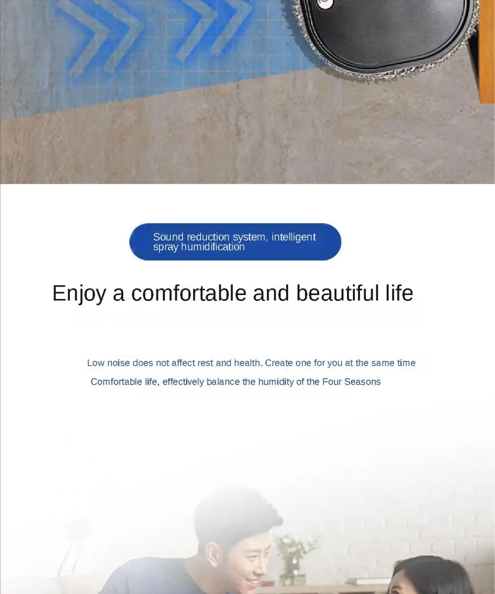 Intelligent Robot 3 in1 Dry Wet Sweep Mop Robot Vacuum Cleaner Rechargeable Smart Mopping Robot Spray Cleaner Home Mopping Robot