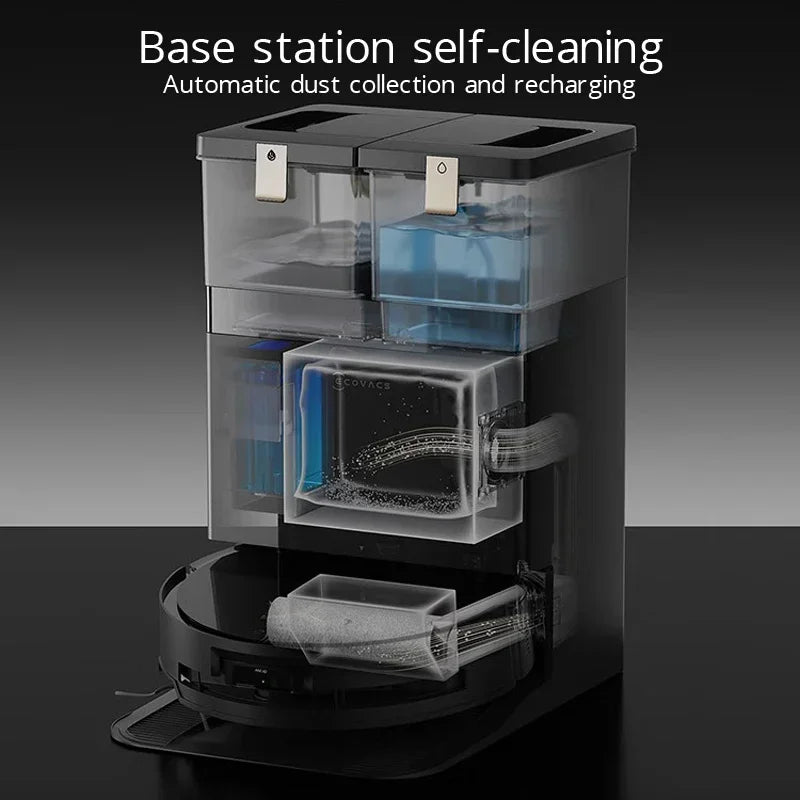 Ecovacs Deebot Vacuum Cleaner Robot X8 PRO PLUS AI Floor Scrubber Robot Self-cleaning Sweeping Machine Automatic Dust Collection